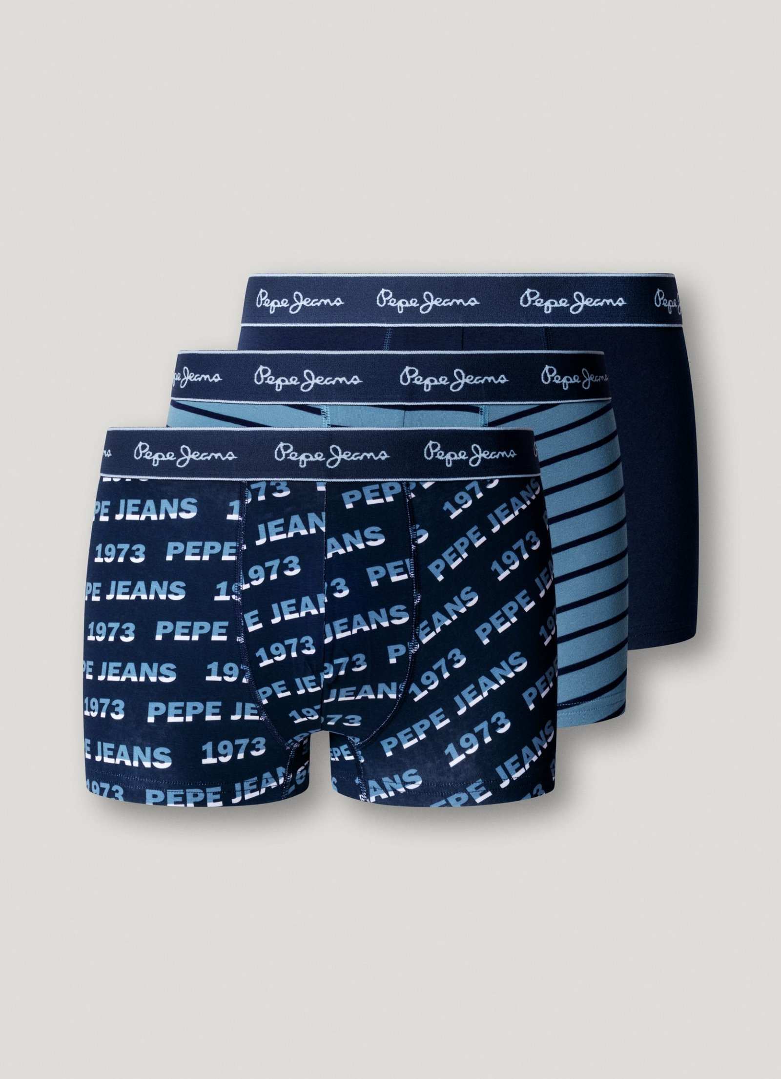 3pack bóxers algodón elástico · Navy