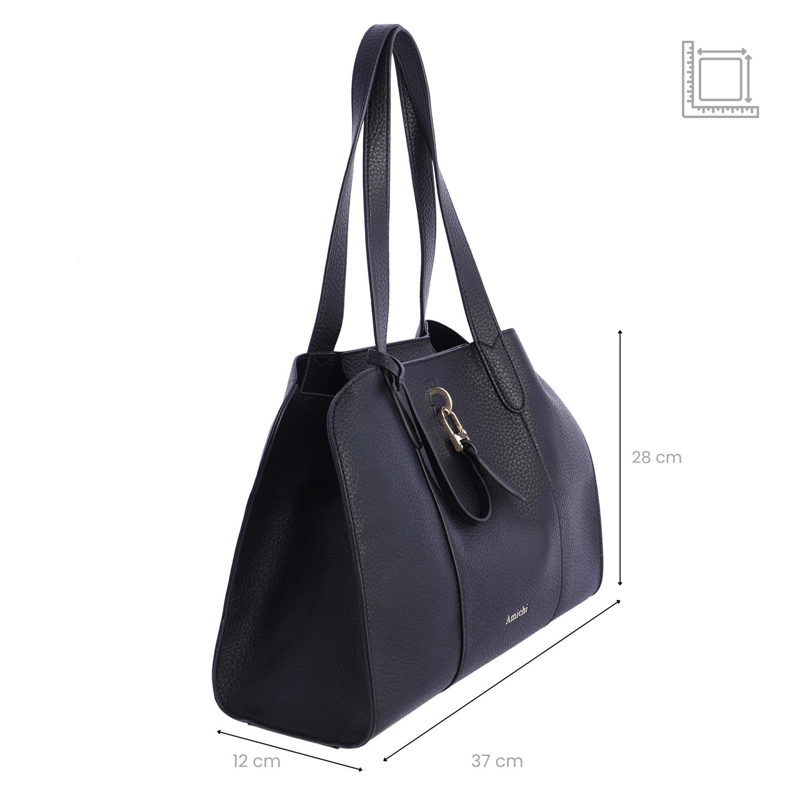Bolso de hombro Amichi Bria · Negro