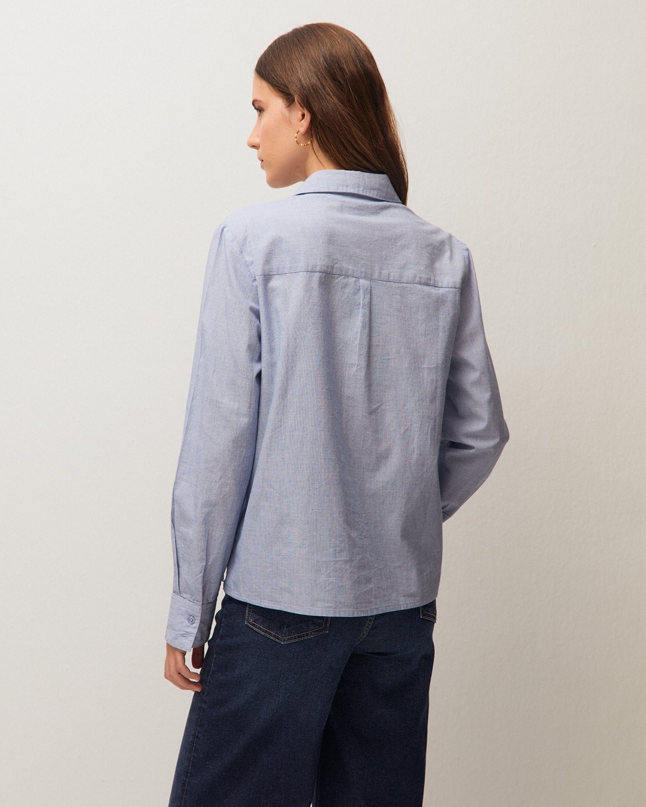 Camisa chambrey · Azul