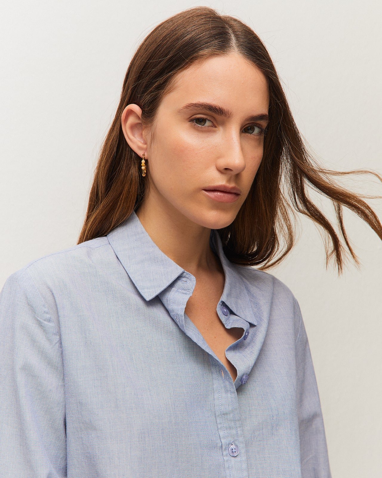 Camisa chambrey · Azul
