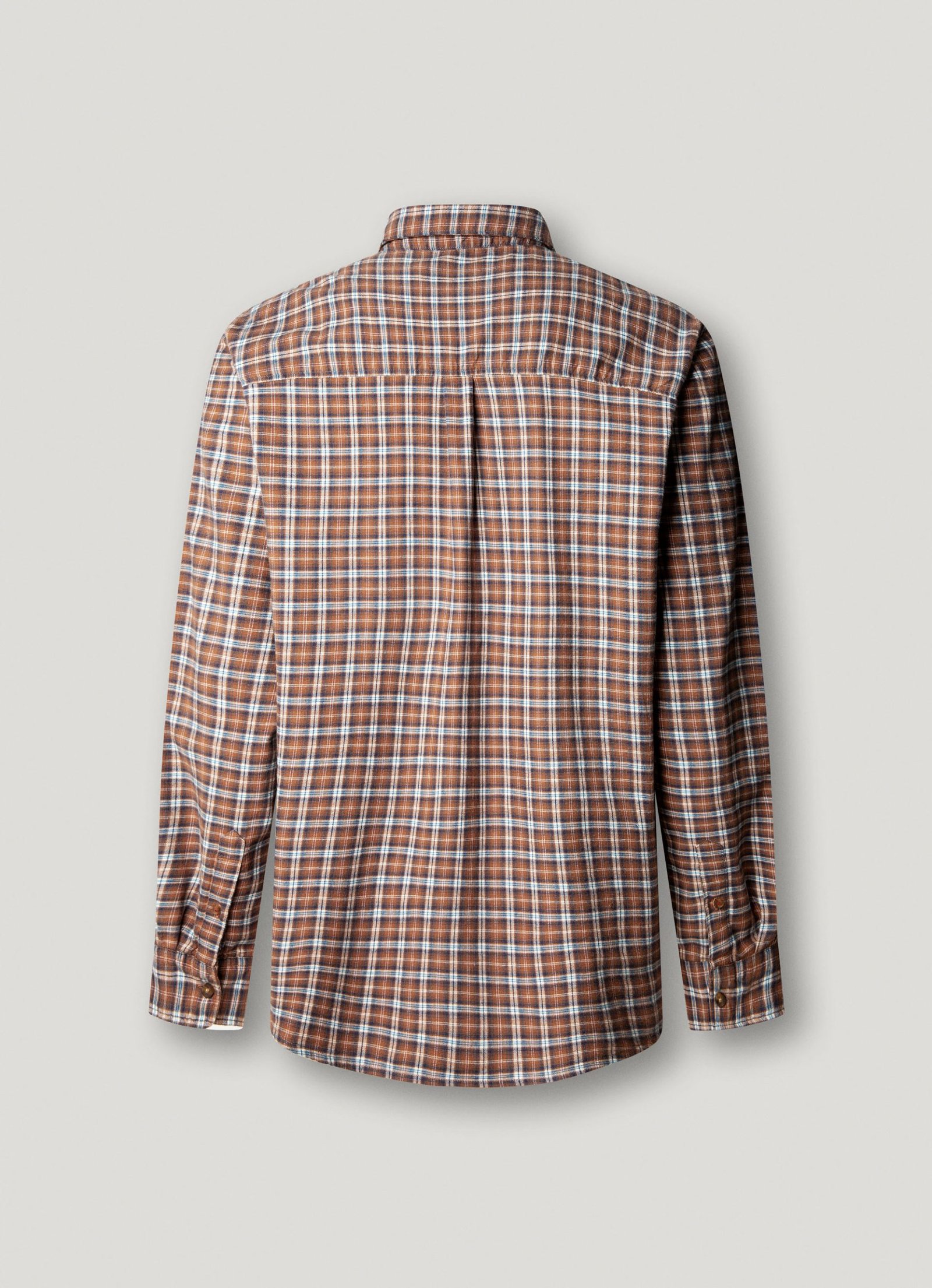 Camisa cuadros fit regular · Dk Rust Orange