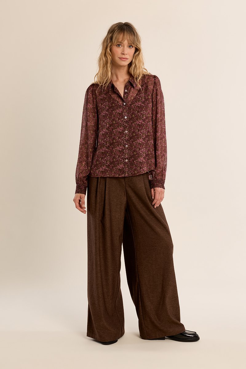Camisa de manga larga con estampado · Khaki Olga