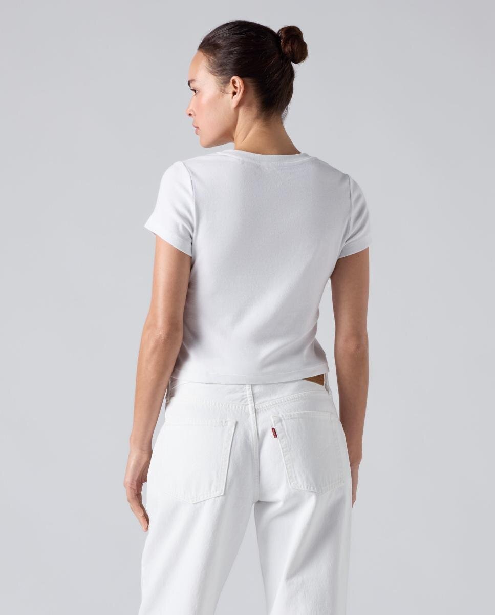 Camiseta de mujer crop - Blanco · Blanco