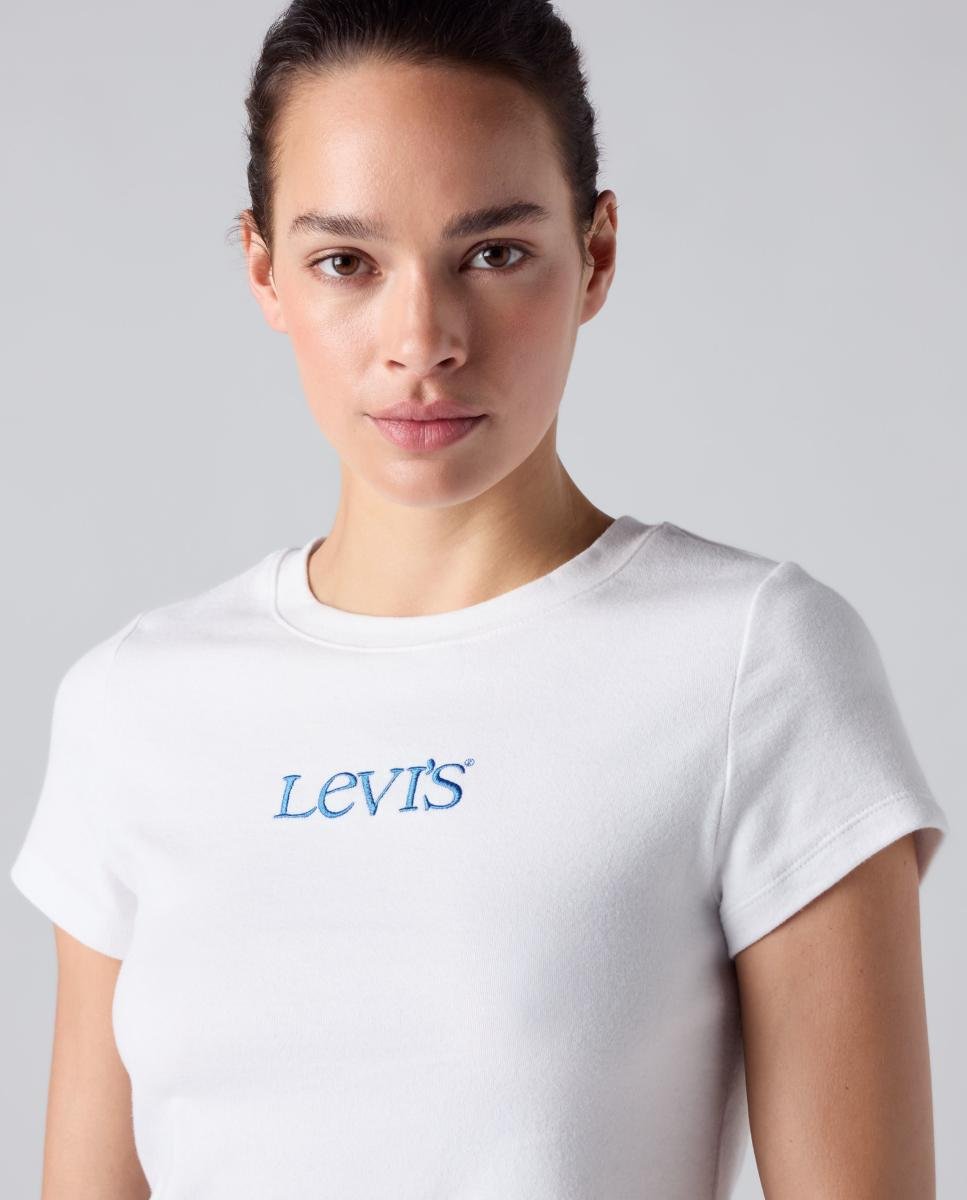 Camiseta de mujer crop - Blanco · Blanco