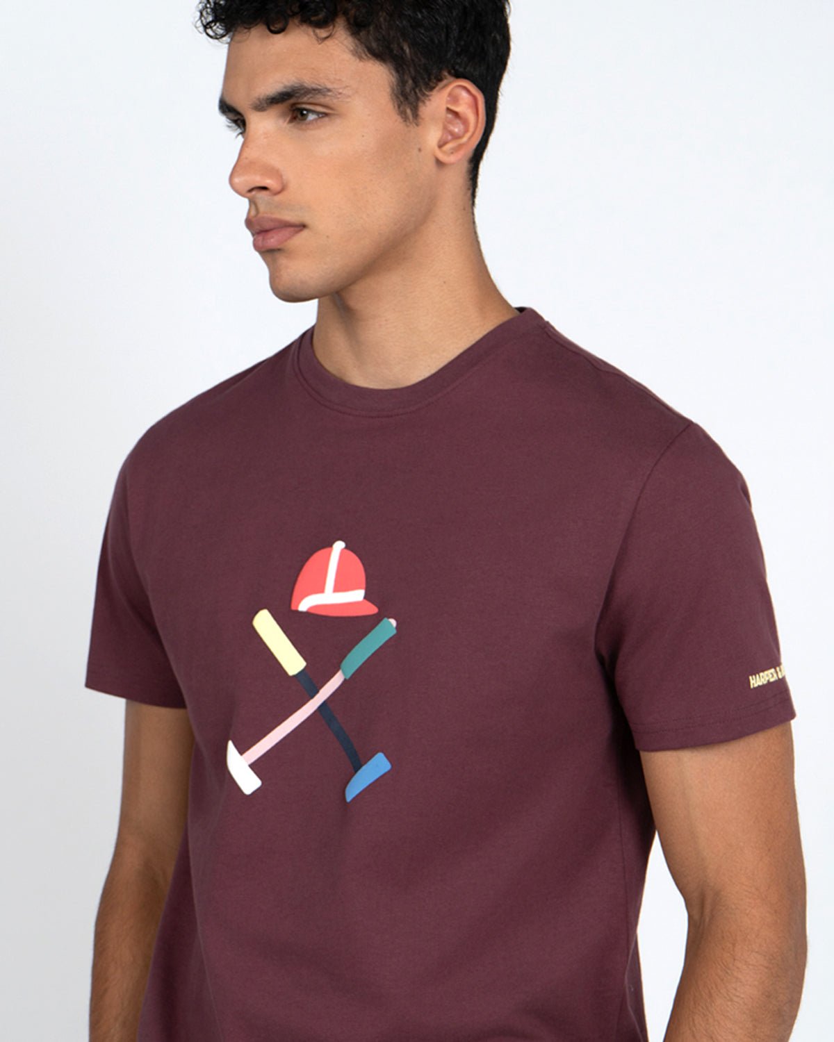 Camiseta Vermont · Burgundy Bloom