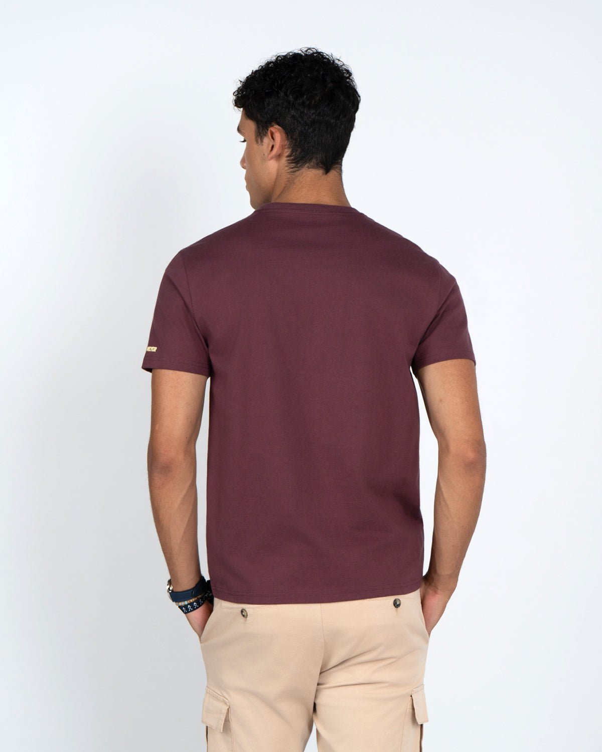 Camiseta Vermont · Burgundy Bloom