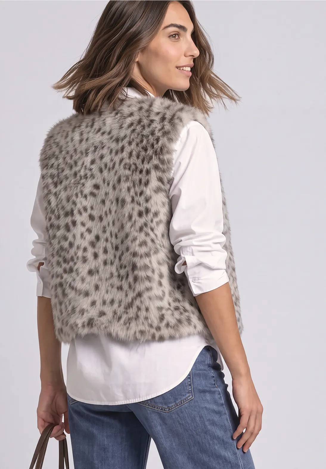 Chaleco Streetone Pelo · Beige