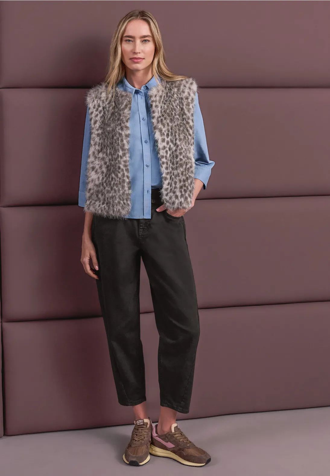 Chaleco Streetone Pelo · Beige