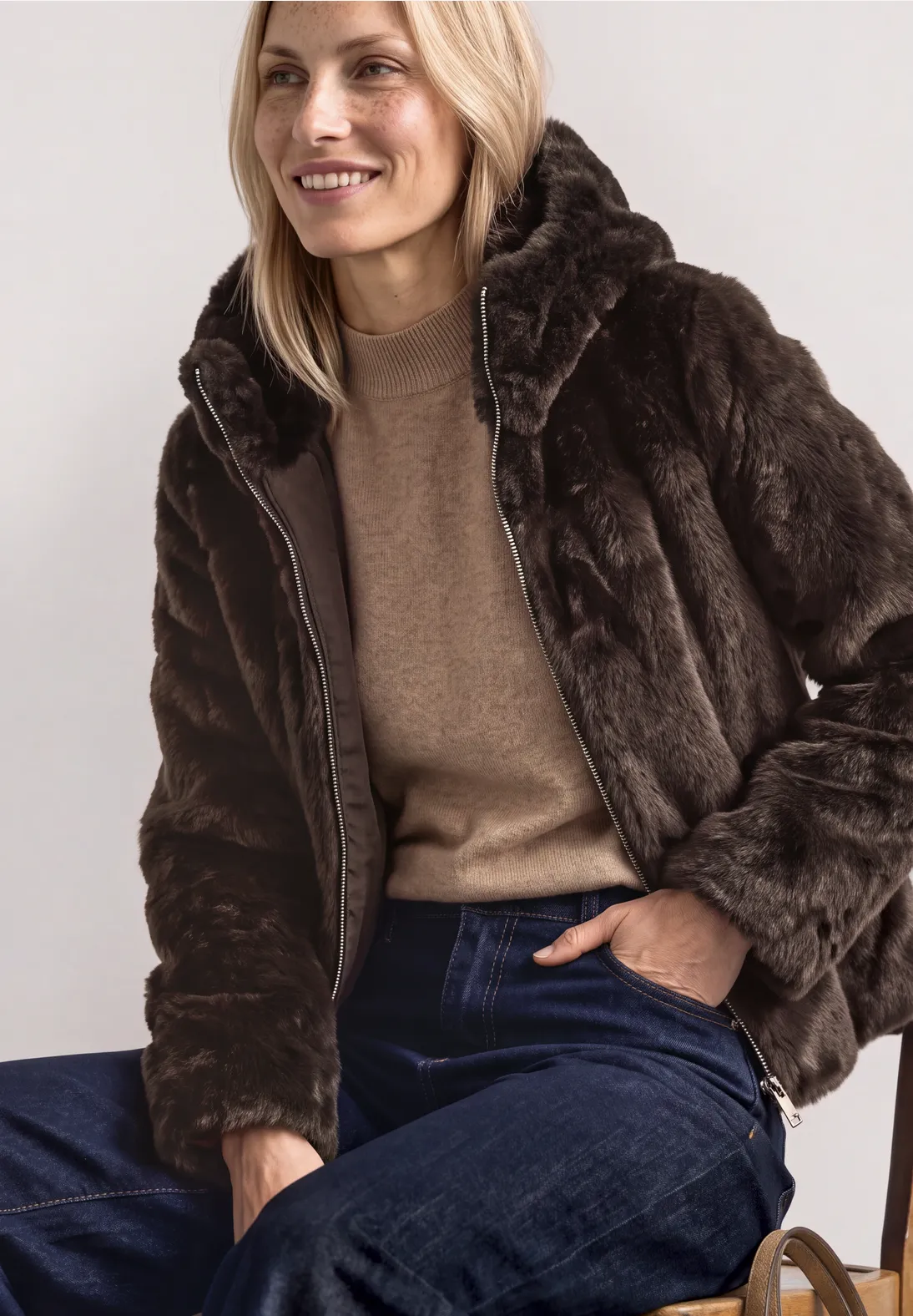 Chaqueta Streetone De Pelo · Marron