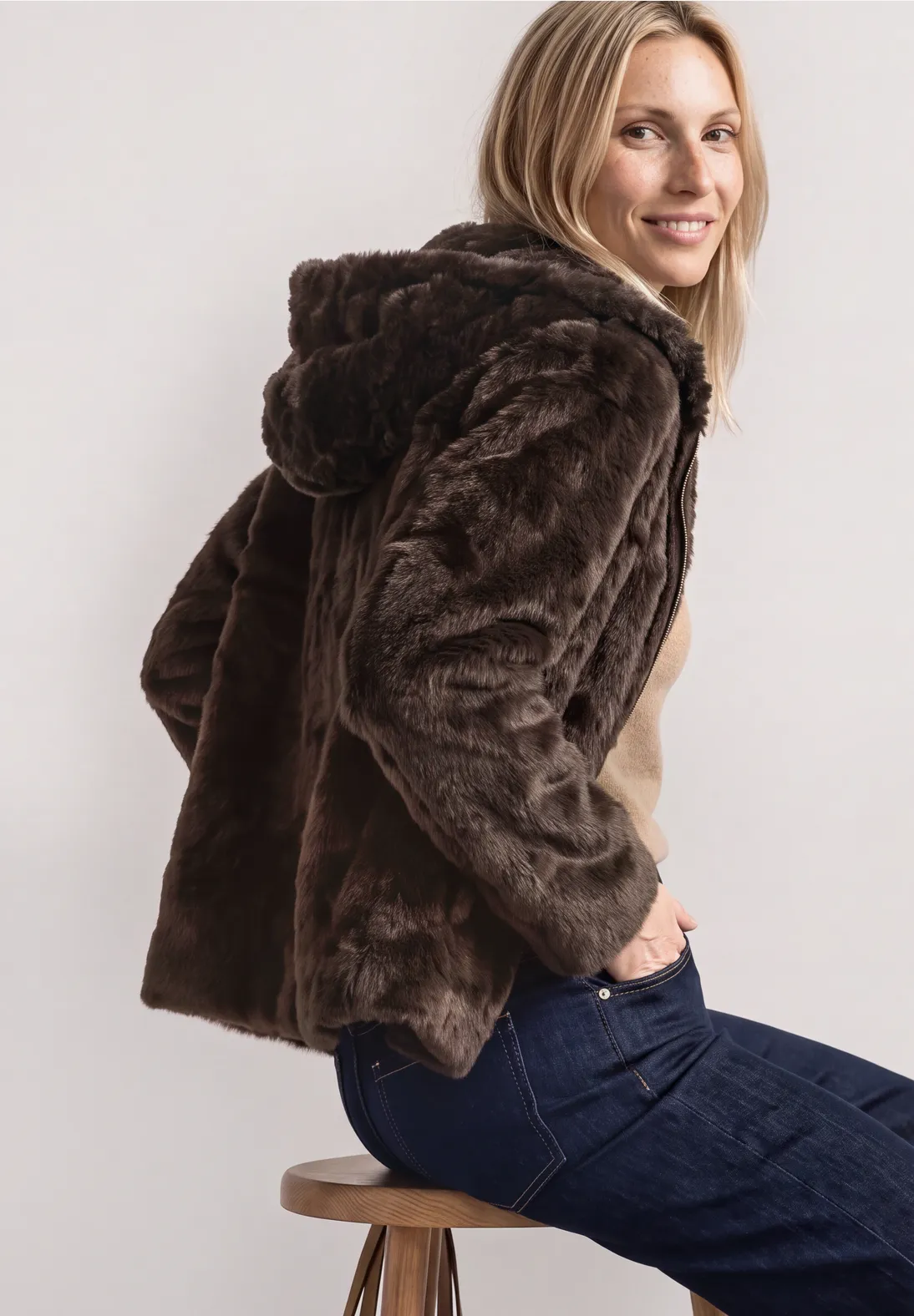 Chaqueta Streetone De Pelo · Marron