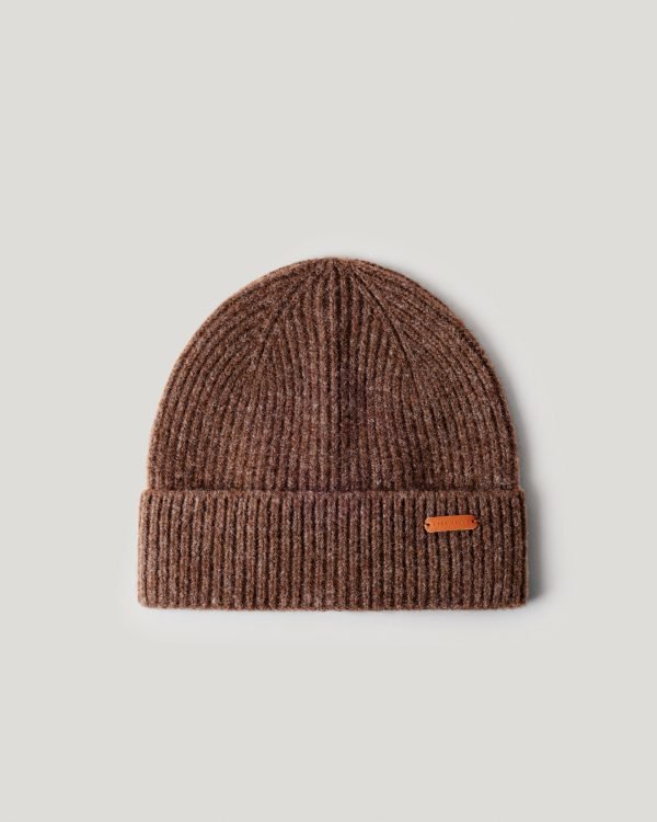 Gorro canalé con logo
