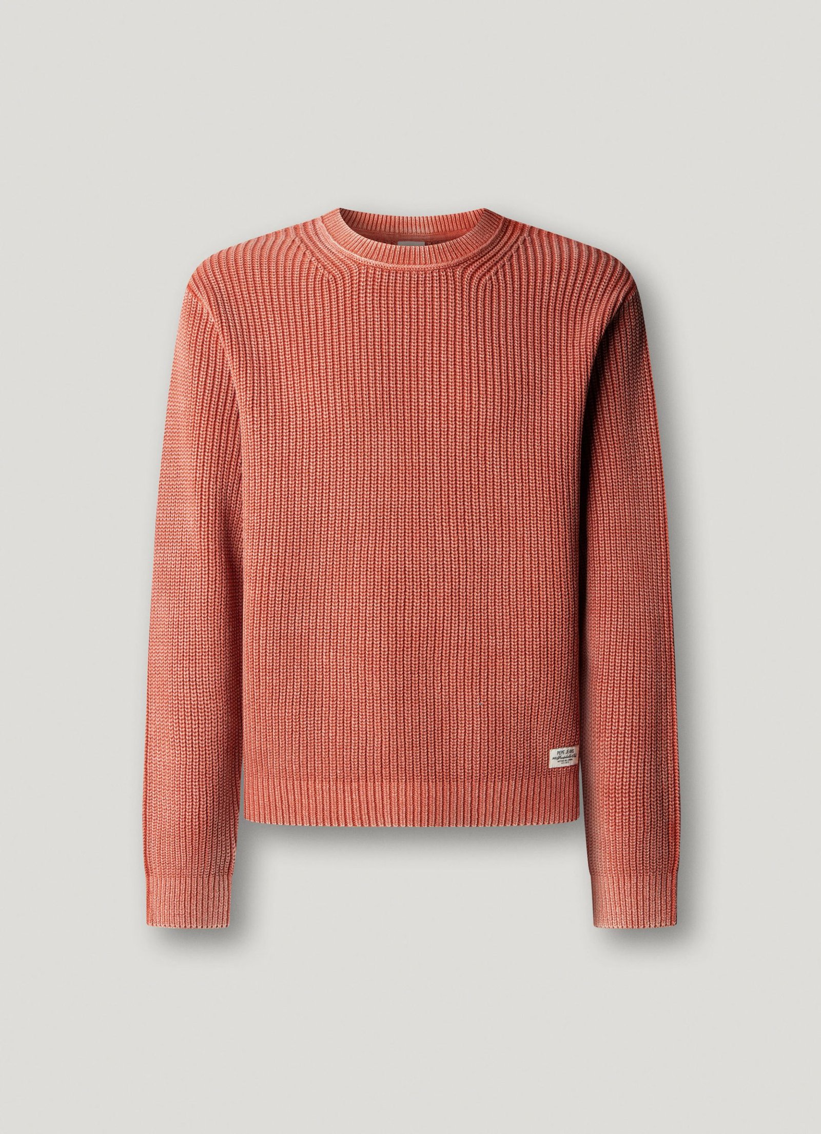 Jersey punto cuello redondo fit regular · Dk Rust Orange