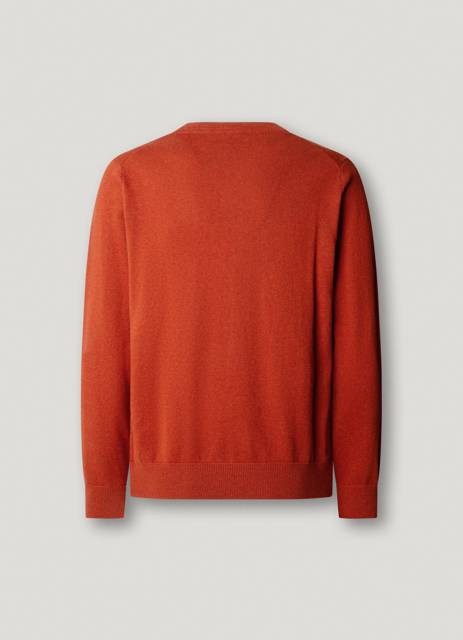 Jersey punto cuello redondo fit regular · Dk Rust Orange