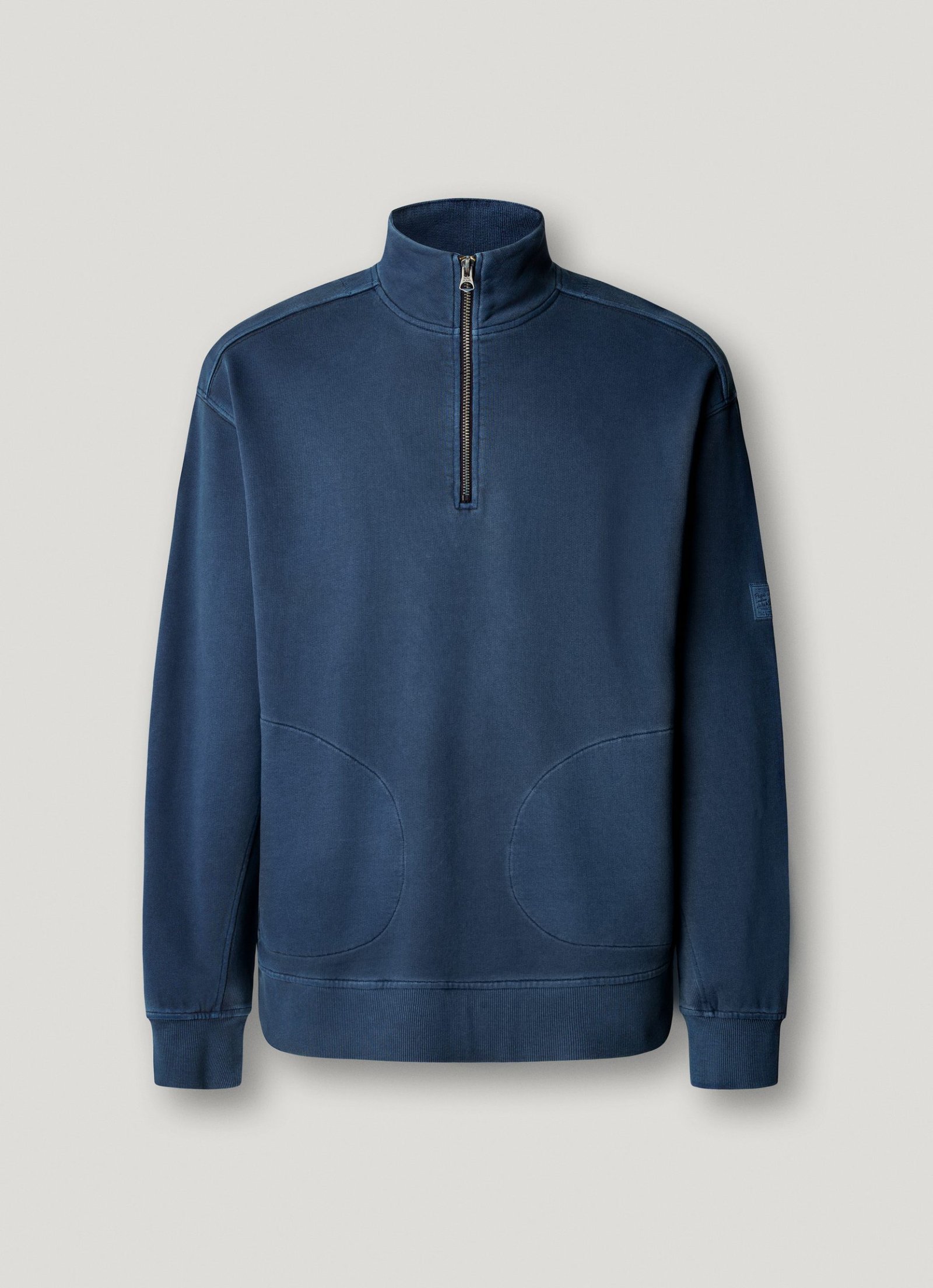 Sudadera cuello alto fit casual · Dulwich Blue