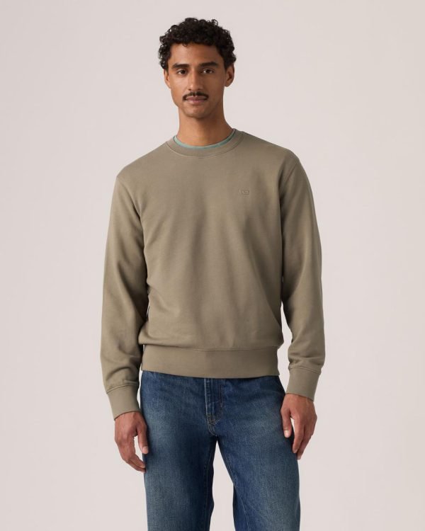 Sudadera de hombre cuello redondo - Marrón claro