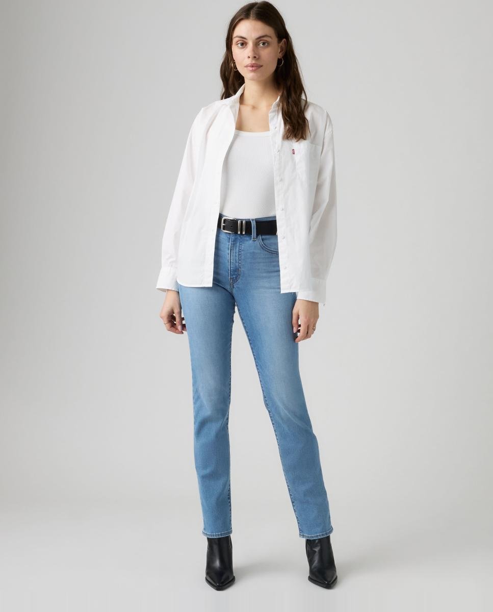 Vaquero pitillo 722 High Rise Slim - Azul · Azul